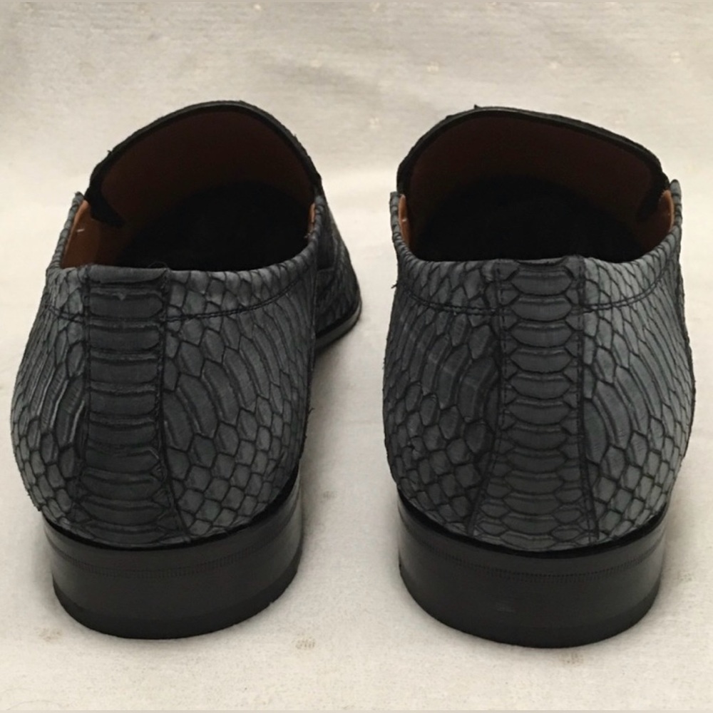 Mezlan Platinum Izano Blue Derby Dress Shoes - Picture 3 of 16